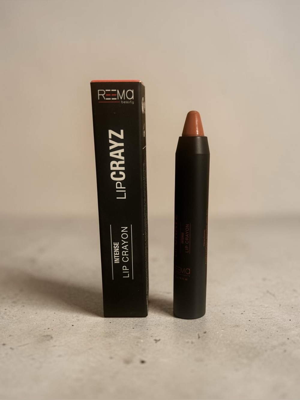5️⃣ Reema Lip Crayz Intense Lip Crayon | In the Buff Or 5 For 25